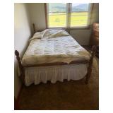 Full Bed (frame, box spring, mattress) "Pineapple"