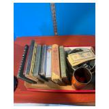 Old School Books; Various Game Pieces