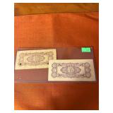 1942 Japanese Centavo; Japanese Invasion Bank Note