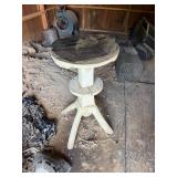 White Tramp Art Table (very sturdy)