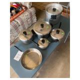 (5) pcs. Revereware and Aluminum Pot