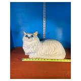 Plaster Cat Bank (laying cat)