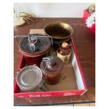 Cheese Crocks, Brass Pots