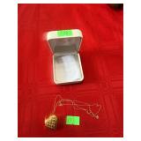 10 Kt Locket Necklace (noted by Jeweler)