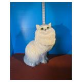 Plaster Cat Bank (cat sitting)