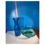 Blue Bowl; Vase