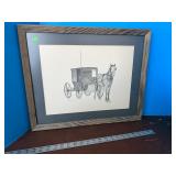 Ken Schuler "Horse and Carriage: Print 143/200