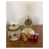 Anniversary Clock; Candles; Cheese Crock
