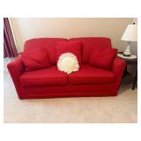 Red Sleeper Sofa (72x36x34)