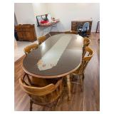 Maple Dining Table & (6) chairs (82")