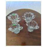 Vintage Pressed Glass Sugar Bowls/ Creamer