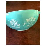 8.5" Pyrex Bowl Needlepoint Pattern - Turquoise