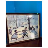 P.Buckley Moss Framed Puzzle Picture--children