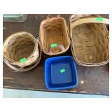 Longaberger: (3) Baskets, (1) dish