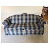 Broyhill Sofa (blue and tan 79x36)