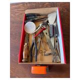 Chisels; Wire Cutters; Dry Wall Knives; Tape Mea.