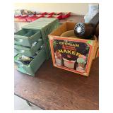 Ice Cream Maker; Cabinet w/ contents
