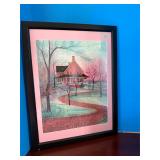 P. Buckley Moss Framed Puzzle Picture (house)