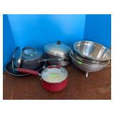 Assortment of Pots and Strainers