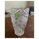 Vintage Cut Lead Crystal Vase