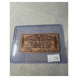 $30 Civil War Bond signed by Pres.Tyler