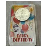 2021-Type 1 Happy Birthday Silver Eagle in holder