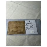 1776 Colonial Currency of Maryland
