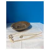 Williamsburg Pipe souvenirs; Wooden Bowl