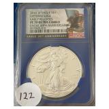 2016 W Silver Eagle $1 Lettered Edge PF70 Ultra