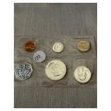 1960 5-coin 90% Silver Set