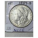 1889-S Morgan Dollar (Key Date--nice!)