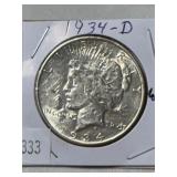 1934-D Peace Dollar