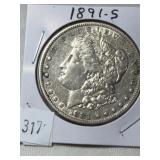 1891-S Morgan Dollar