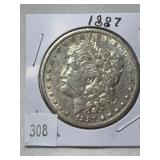 1887 Morgan Dollar