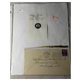 McKinley Political Button; Envelop .....