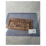 $30 Civil War Bond signed by Pres.Tyler