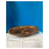 Wooden Dough Bowl (25" long)