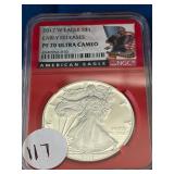 2017 W Silver Eagle $1 PF70 Ultra Cameo-Early Rel