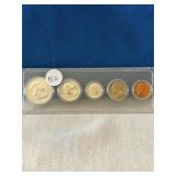 1954 5-coin 90% Silver UNC set