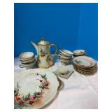 Bavarian Christmas Tea Set -platter is broken