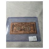$30 Civil War Bond signed by Pres.Tyler