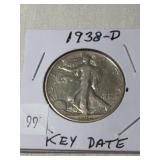 1938-D Walking Liberty (Key Date)