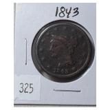 1843 Large Cent