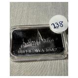 One oz. .999 silver Shipwreck Bar from .........