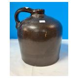 Brown Crock Jug 9" tall