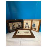 (4) Counted Cross stitch Pictures
