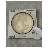1885 Morgan Silver Dollar MS63