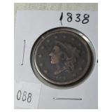 1838 Large Cent