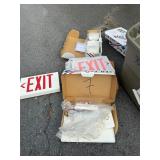 Exit Light and face plates, Emergency Light, etc