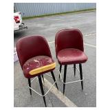 (8) Bar Stools (Upholstery in poor condition)